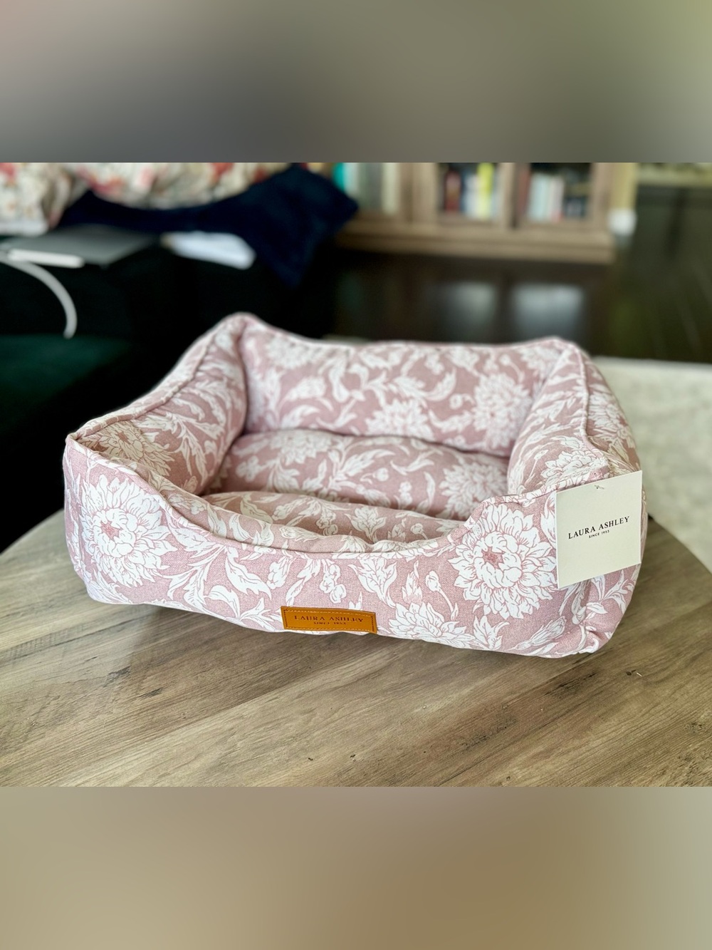 Laura Ashley Rose Pink Floral Dog Bed